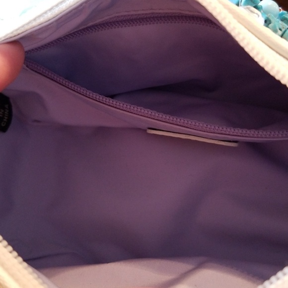 Cole Haan Mini Hobo. White leather with beading. - Picture 7 of 7